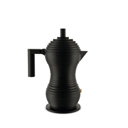 Alessi Espressokocher Espressokocher PULCINA 30 cl matt anthrazit 0.3l Kaffeekanne